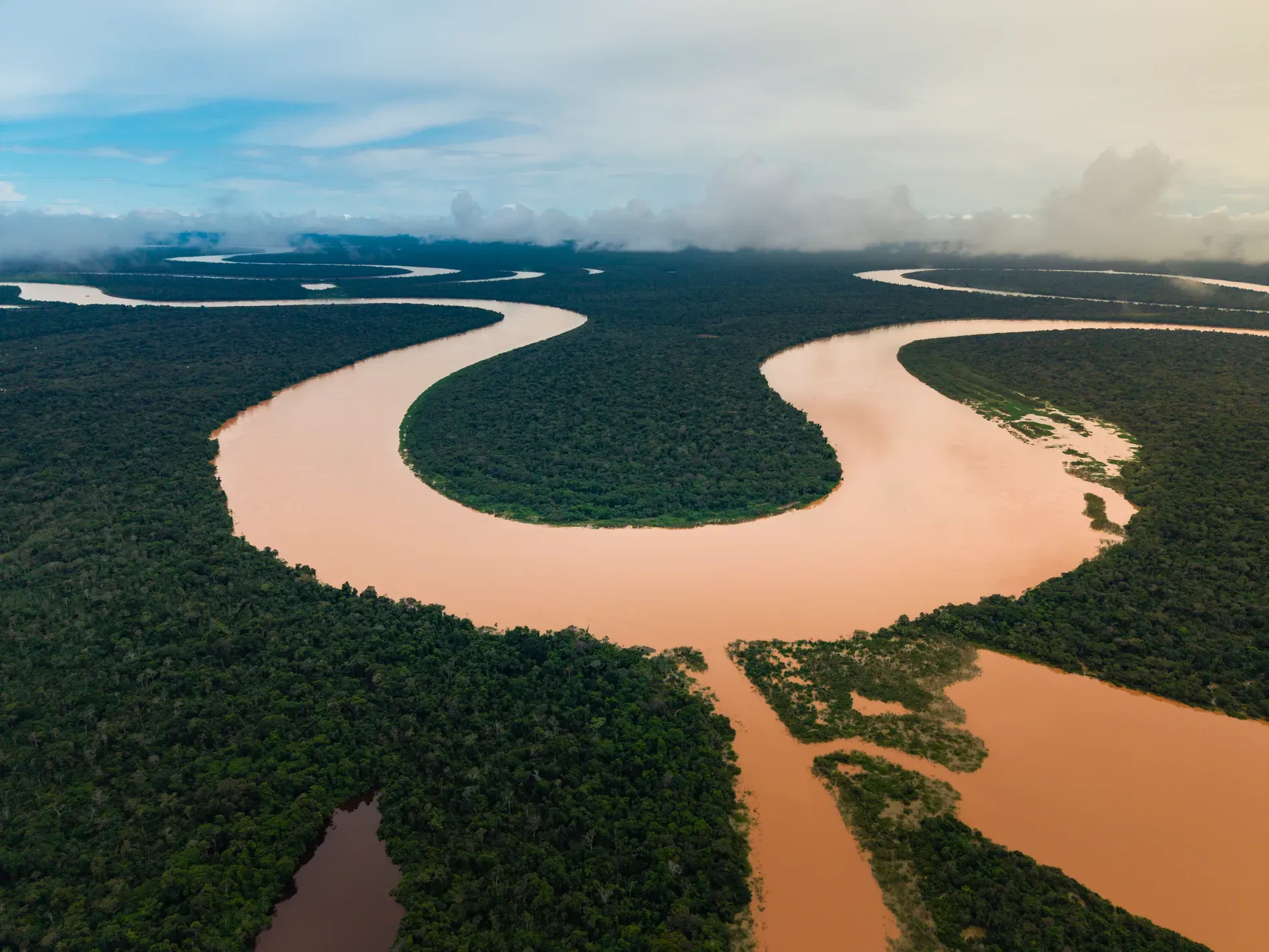Aerial view of the Zacambú River | | Amazon Jungle Trips