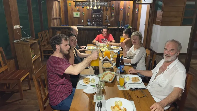 Open bar and dining area at Zacambú Eco Lodge | Amazon Jungle Trips