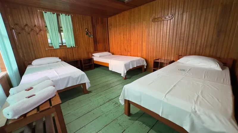 Private room with 2 beds upper view Zacambú Eco Lodge | Amazon Jungle Trips