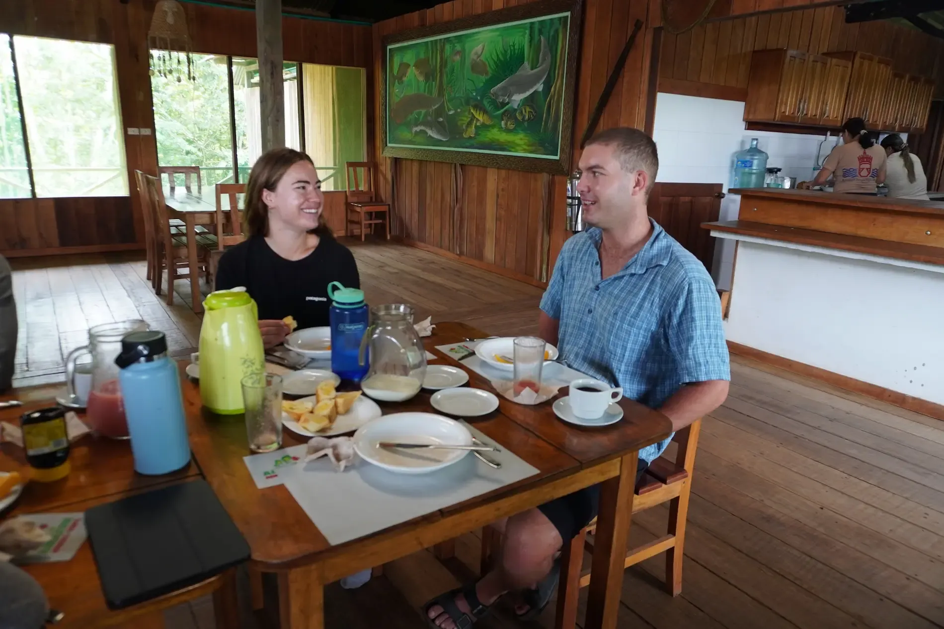Breakfast dining area at Zacambú Eco Lodge | Amazon Jungle Trips